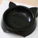 Black plastic cat food bowl on sale at Yorkshire Cat Rescue