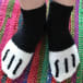 Pair of cat coloured socks for sale at Yorkshire Cat Rescue