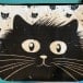 Black and white cat make up bag for sale at Yorkshire Cat Rescue